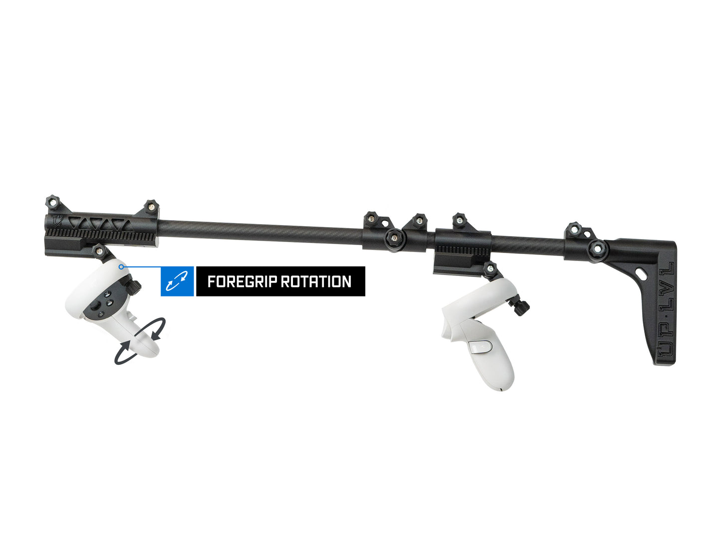 Magni-Grip Undermount Carbon Fiber VR Gun Stock for Meta Quest 2